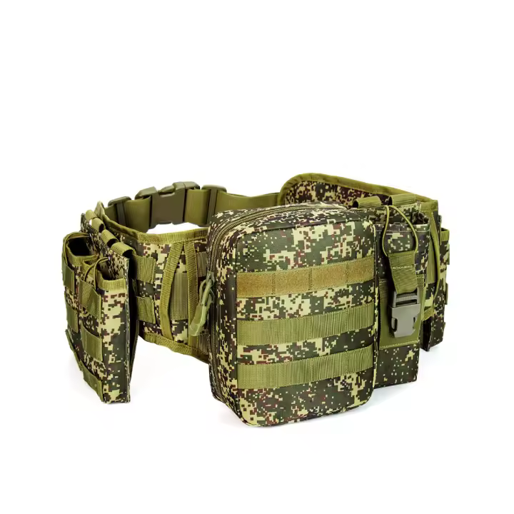 Cinturón táctico de camuflaje externo, cinturón Molle multición. - 1