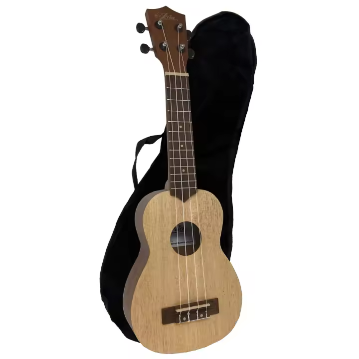 ROCKSTAR MUSIC - Ukelele Soprano Aria AU-7: Armonía Pura con Madera Natural y Cuerdas Aquila - Funda Incluida para Músicos Viajeros - 1