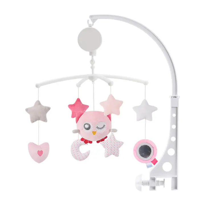 Juguetes Educativos para Bebés Móviles de Cuna Cuernos de Huevo Campanilla Carusela para Cama de Bebé Regalos para Recién Nacidos 0-12 Meses - 1
