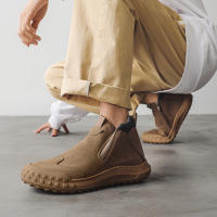 Botas Cortas Antideslizantes Y Resistentes Al Desgaste Para Hombre Estilo Británico Altas Para Otoño Zapatos De Trabajo Para Sitio De Construcción Casual - details 5