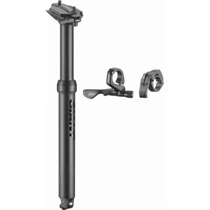 Elegiant - Tija Telescopica CONTACT SL 350mm 1X&2X LEVR para bicicleta de montaña y gravel, con doble palanca de ajuste rápido sobre la marcha, construcción ligera y resistente, ideal para ciclismo deportivo y aventura - 1