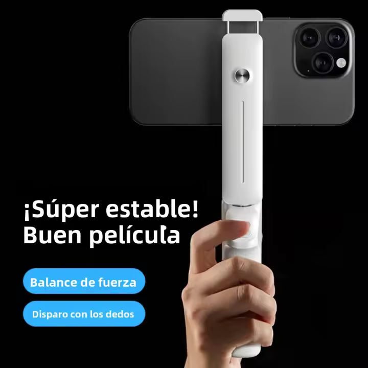 Nueva Mini Palanca De Auto Fotografía Bluetooth Con Trípode Plegable Soporte Para Teléfonos Móviles Compatible Con Tiktok Y Streaming De Vídeos En Vivo - 1