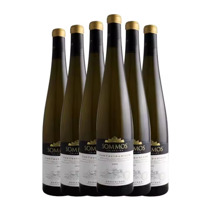 Vino blanco Sommos Colección Gewürtraminer 75 cl pack de 6 - 1