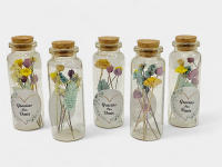 Lote de 10 Marcasitios con flores naturales secas y preservadas - regalos para invitados de boda, aniversarios, bautizos, comuniones: Recuerdo de boda, comunión, bautizo, aniversarios - details 1