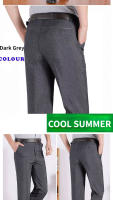 Pantalones Casuales Para Hombre RIYBEOE Verano Otoño Primavera Estilo Formal Recto Color Sólido Diseño Plano Gruesos Para Oficina Y Negocios - details 8
