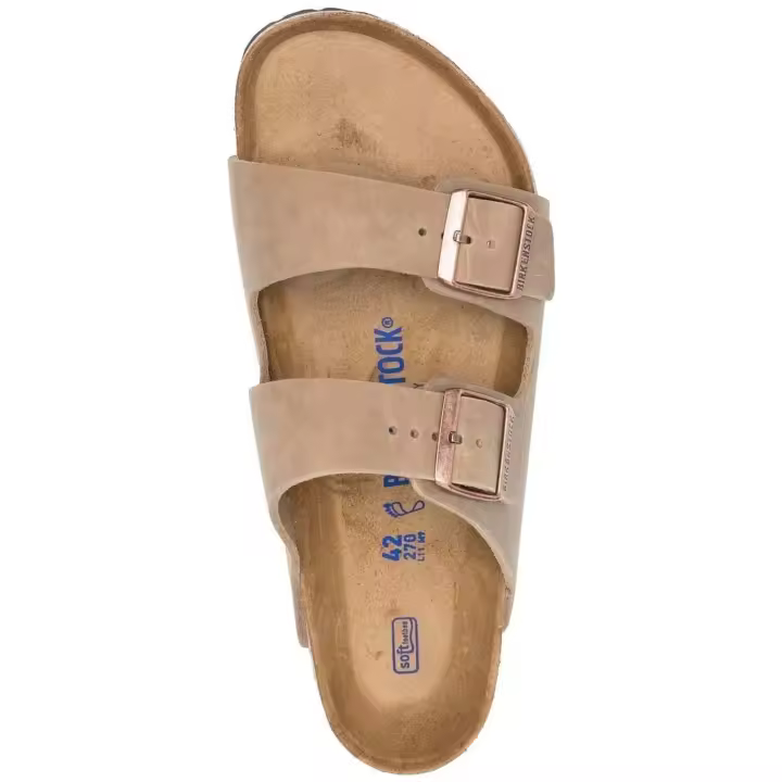 Chanclas Birkenstock modelo Arizona Soft Footbed Oiled Leather para unisex en color marrón - 1