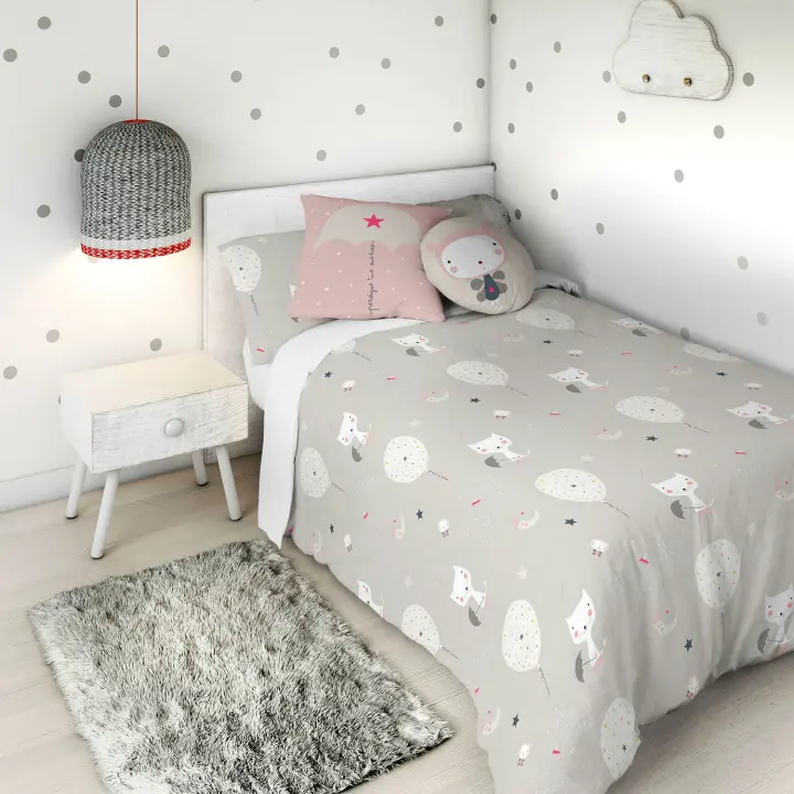 HACIENDO EL INDIO - Funda Nórdica Infantil Estampada - Algodón Extrasuave - Incluye Funda Nórdica + 1 Funda de Almohada - Fabricado en España - Cama 90/105cm - 1