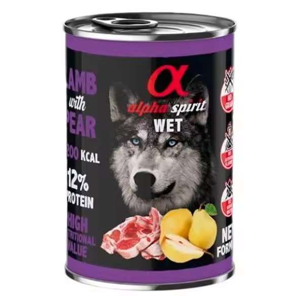 Comida Húmeda para PerrosAlpha Spirit Cordero con Pera - 1