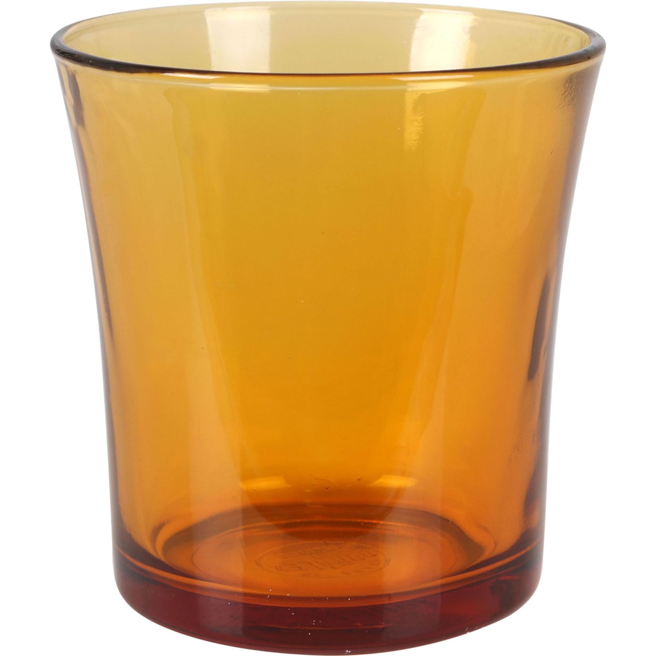 Duralex - Set de 6 Vasos de Vidrio Ámbar Lys 21cl - Set de Vasos para Bebidas Frías y Calientes, Aptos para Lavavajillas