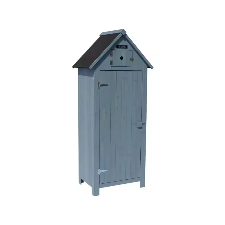 Armario para Jardin " Cabanon" - 77 x 54.5 x 179 cm  - Azul cielo - 1