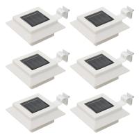 vidaXL 6x Lámparas Solares LED Exterior Cuadradas 12 cm Jardín Patio Color Blanco,  Negro, y mas - details 0