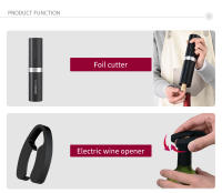 Abreventanas Eléctrico Automático Recargable Con Base De Carga Herramientas De Cocina Para Botellas De Vino Acero Inoxidable Sin Químicos Peligrosos - details 10