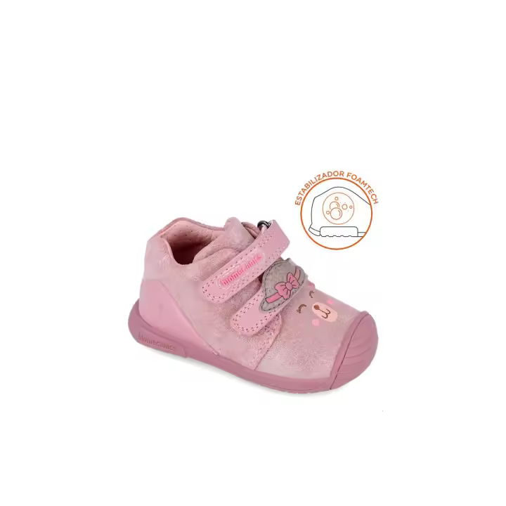 Deportiva Biomecanics Rosa - Calzado respetuoso para niña - Zapatillas bebe - 1