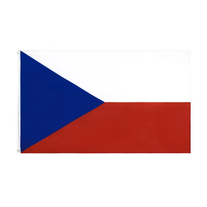 Bandera De La República Checa 90x150 Cm Para Decoración Material Poliéster Estilo Colgante Personalizable - 1