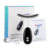 Dispositivo De Belleza EMS Para Cara Y Cuello Masajeador Vibration Sonic Rejuvenación De Piel LED Tensión Elevada Cuidado De La Piel - details 8