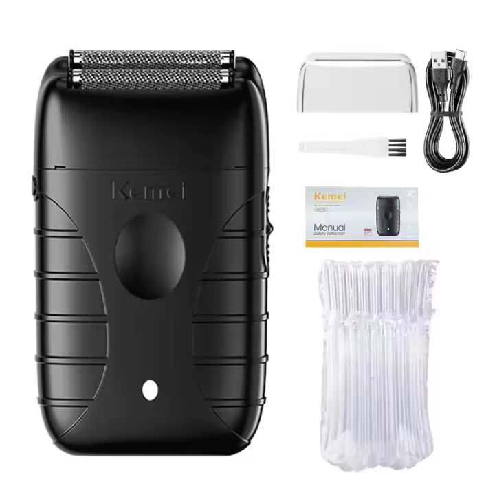 Kit De Pelacabelos Eléctrico Recargable Kemei Original KM-2296 KM-2299 KM-T95 Para Profesionales Y Hombres Corte Rápido Duración De 160 Minutos - 1