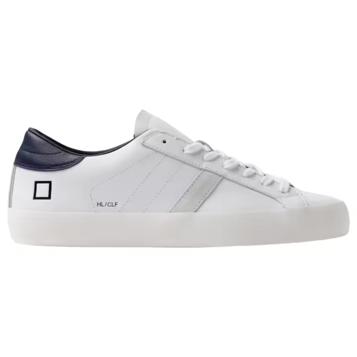 Sneaker Uomo Date Hill Low Calf Leather White Blue - 1