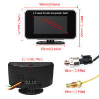 Medidor De Nivel De Combustible Y Presión Del Aceite Para Coche Con Sensor De Nivel De Combustible Y Temperatura Del Agua 4 En 1 Digital LCD 12V24V - details 7