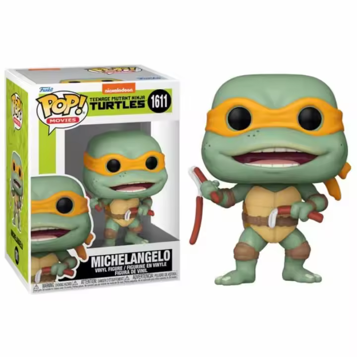 Funko Pop! Teenage Mutant Ninja Turtles (Las Tortugas Ninja), Michelangelo Sausage Link Nunchucks 1611 - 1