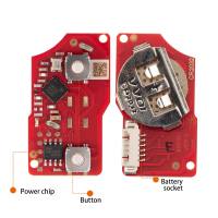 5Piezas Llave Remoto De Repuesto Estilo B5 2 Botones 2da Generación Para VVDI VVDI2 Programador Versión Inglesa XHORSE XKB528EN - details 4
