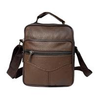 MEJORADA DL-68 Bolso de hombro de cuero genuino para hombre, bandolera Vertical de piel auténtica multibolsillo para hombre - details 3