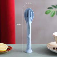 Juego De Comedor Portátil De 3 Piezas En Alfalfa Desmontable Cuchillos Y Tenedores Para Viajes Picnics Y Campingware De Plástico No Desechable - details 8