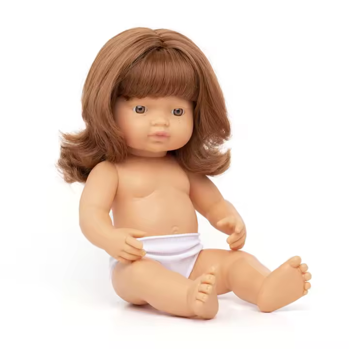 Muñeca caucásica pelirroja 38 cm - 1