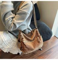 Bolso De Hombro Casual De Denim Lavado Resistente Al Desgaste Con Múltiples Bolsillos Y Gran Capacidad Para Mujer - details 28