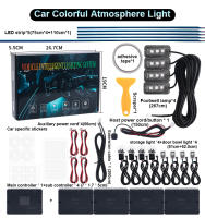 Lámparas De Decoración Para Coche Dual Zone 18/22 Pulgadas RBG 64 Colores Control APP Bluetooth Strip Led De Acrílico Para Atmosfera Del Vehículo Compatible Con BMW Audi Benz Y Más - details 8