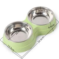 Tazas De Alimentos Y Agua Para Mascotas Doble Acero Inoxidable Alimento Y Agua Para Perros Gatos Pupusas Suministros De Alimentación Accesorios Pequeños Para Perros - details 5