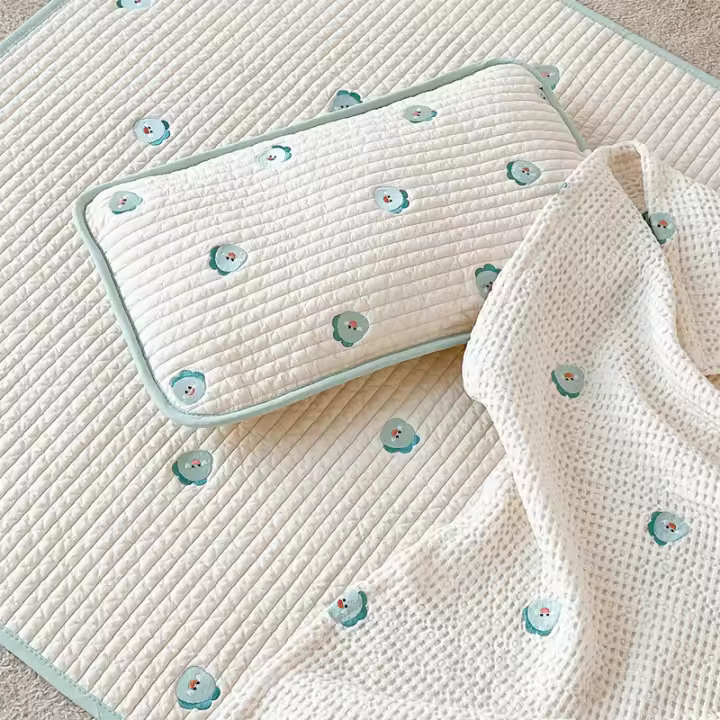 Amortiguada estiloins para Bebe, Con Borde de Animales, de Malla de Algodón transurable y absorbente de Sudor para Verano. - 1