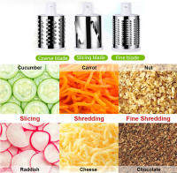 Cortador De Verduras Manual Multifuncional Rueda Rotativa Para Patatas Queso Accesorios De Cocina Ecológico Acero Inoxidable - details 3