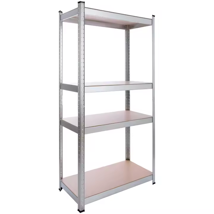 Estantería Metálica AREBOS 160x80x40cm - 320 Kg - Sin Tornillos - Galvanizada - 1