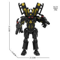 MOC Skibidi Juego De Bloques De Construcción Para Inicio Titan Speakerman Cameraman Tvman Regalos Para Cumpleaños Y Año Nuevo Para Niños - details 2