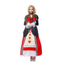 Disfraz De Reina Roja De Alice En El País De Las Maravillas Para Mujer Ropa De Cosplay Sexy Real Traje De Fiesta De Halloween - details 4