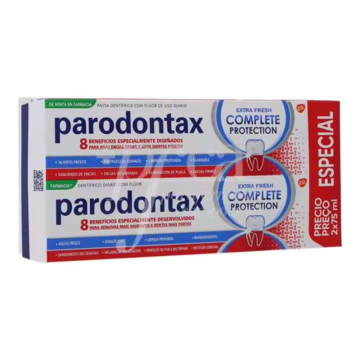 Paradontax Parodontax Pasta Dentífrica Complete Protection Extra Fresh 2 Envases 75 Ml - Unas Encías Sanas - 1