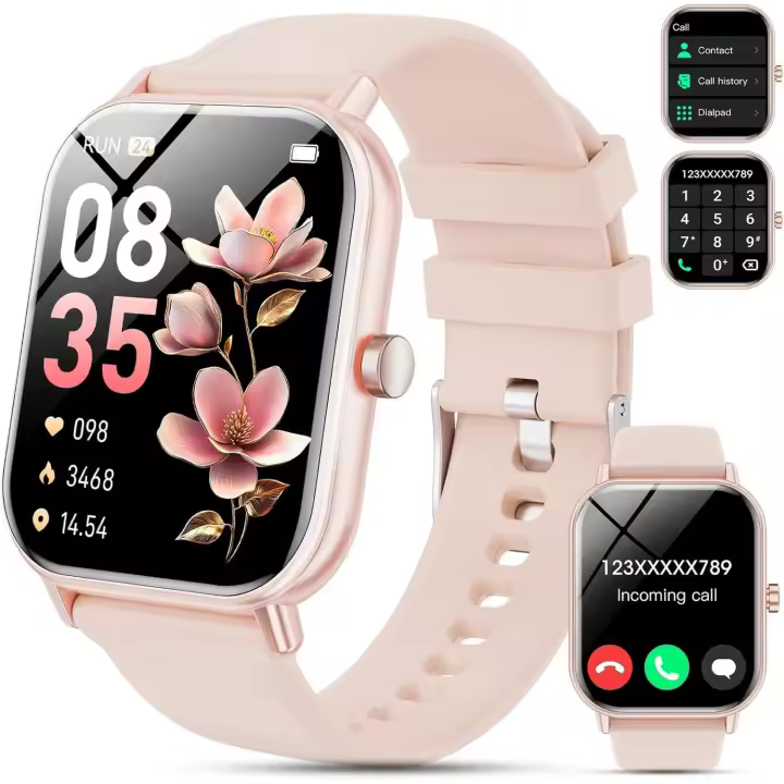 Reloj de 1,95 pulgadas para helbres y Mujeres with Bluetooth Llamadas, Banda de actividad with multideportive Mode with Monitor de frecuencia cardiaco, Sueño, Reloj inteligente resistant to Agua IP67 - 1