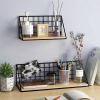 Estantes Creativos De Pared Colgantes Para Dormitorio Cestas De Almacenamiento De Hierro Organizador Para Artículos Domésticos - details 4