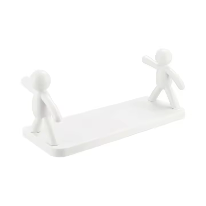 1 unid lindo autoadhesivo plástico baño estante de la pared - 1