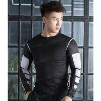 Camiseta De Entrenamiento Para Hombres De Color Sólido Con Mangas Cortas Secado Rápido Transpirable Rashguard De Gimnasio Deporte Fitness Jiu Jitsu MMA - details 32