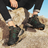 Zapatillas De Senderismo HIKEUP Para Hombre Transpirables Con Amortiguación Antideslizantes Deportivas De Montaña Exterior Zapatos De Correr Y Trekking - details 7