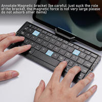 Teclado Bluetooth Plegable Con Soporte Magnético De Aleación De Aluminio Mini Teclado Recargable Para Tableta iPad - details 2