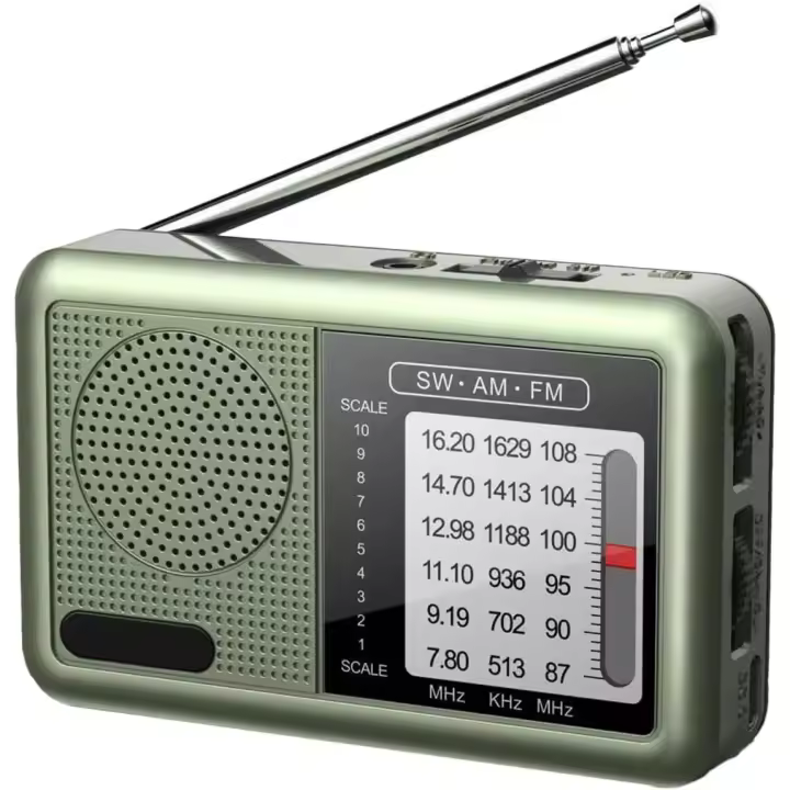Radio de potencia, Am/FM with Pilas | Gran Recepción, equipo de audio con conector para auriculares de transistores de Banda para Viajes Largos. - 1