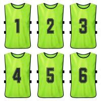 Chalecos De Deporte Para Niños 6/12PCS Camisetas De Fútbol Rápidas Secado Uniforme De Equipo De Baloncesto Entrenamiento Con Números - details 1