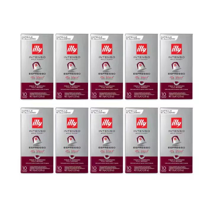 Illy Café Pack 10 Cajas Intenso Capsulas Compatibles Nespresso 10 Uds - Qumir - 1