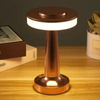 Lámpara De Mesa Retro LED Recargable Por USB Luz Nocturna Infinitamente Dimmable Para Camping Adecuada Para Barra Dormitorio Luz Ambiente - details 2