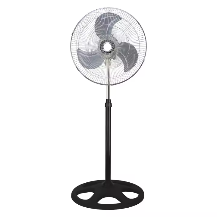Ventilador de Pie de Alta Potencia 80W, 18pulgadas, 45cm de diametro, Ventilador Altura Regulable hasta 130cm, 3 Velocidad Ajustable, Con base Redondo Ancho para Mayor Estabilidad, Pequeñpos Aparatos de Electricos, Pequeños Electrodomesticos Climatizacion - 1