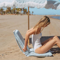 Flamingueo Tumbona Mochila Silla Playa Plegable y Reclinable Respaldo Playa y Jardin 5 Posiciones Silla Plegable Ligera Beach Chair - details 10