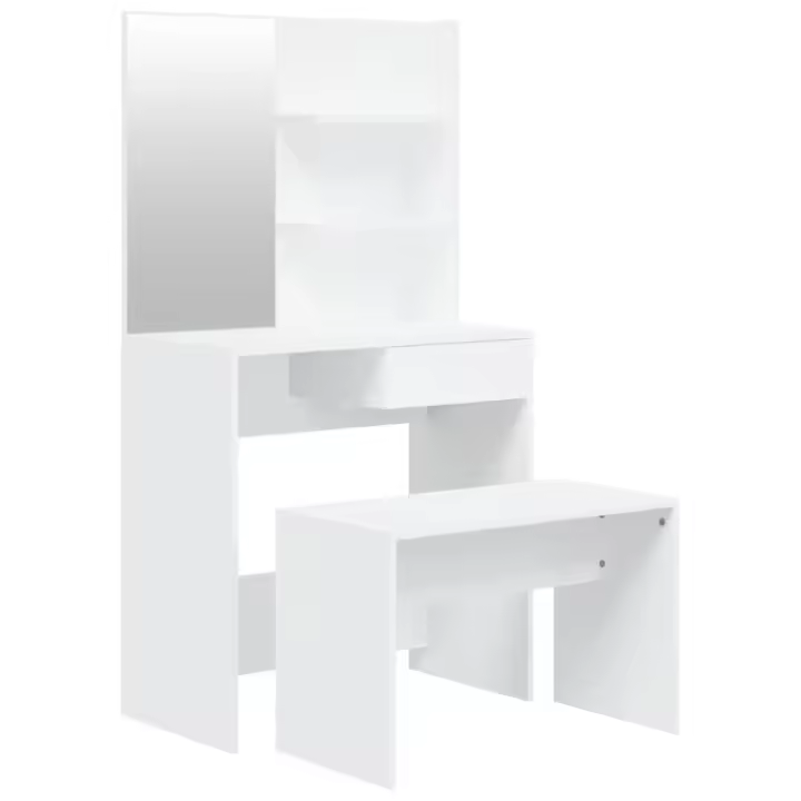 Juego de tocador blanco 74,5x40x141 cm - 1