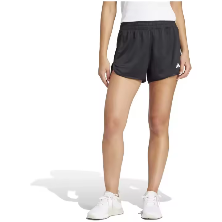 Pantalon Corto Adidas Pacer Essentials Knit High-Rise para mujer en color negro - 1